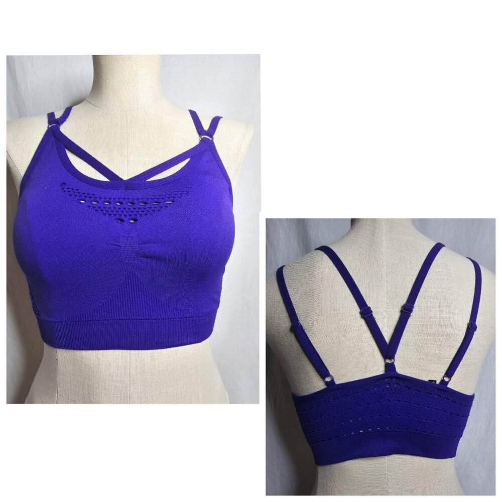 GYMSHARK Energy indigo seamless sports bra- SIZE SMALL - Read Description